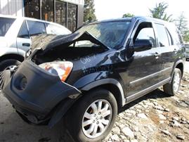 2006 HONDA CR-V EX MODEL 2.4L AT 4WD BLACK  A15240